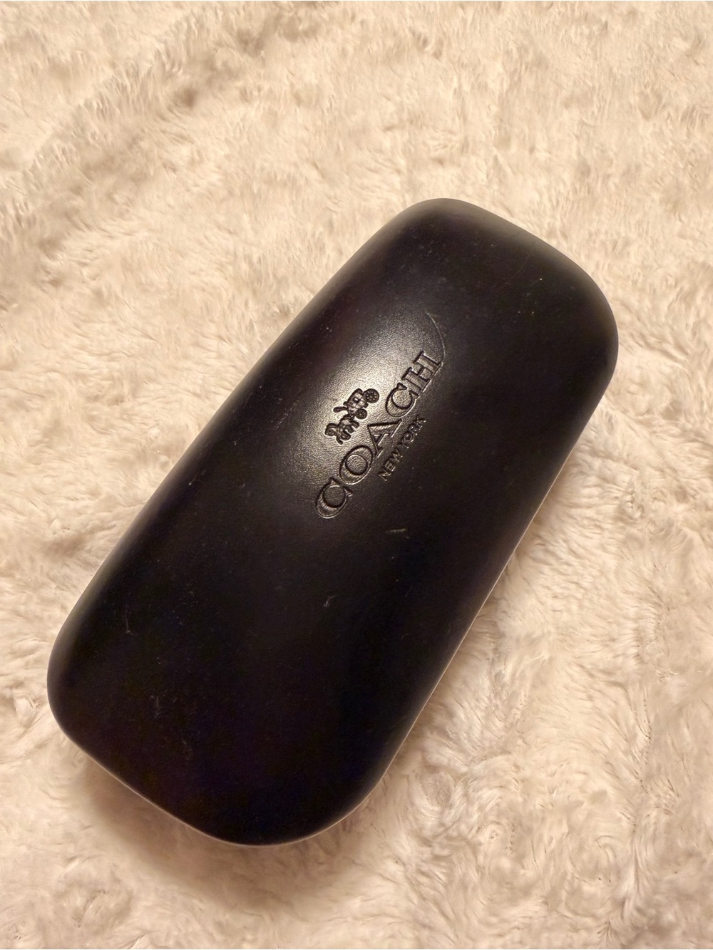 Coach Black Leather Eyewear Case
